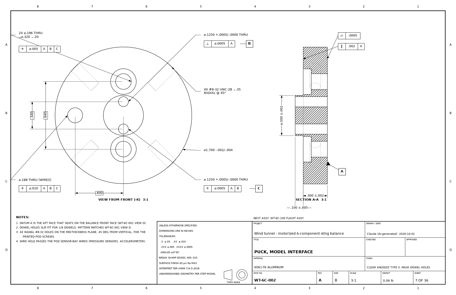 Drawing WT-6C-002