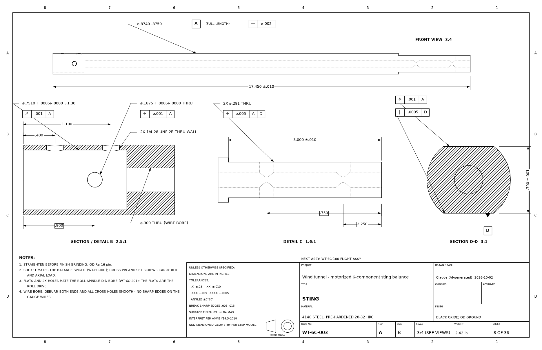 Drawing WT-6C-003