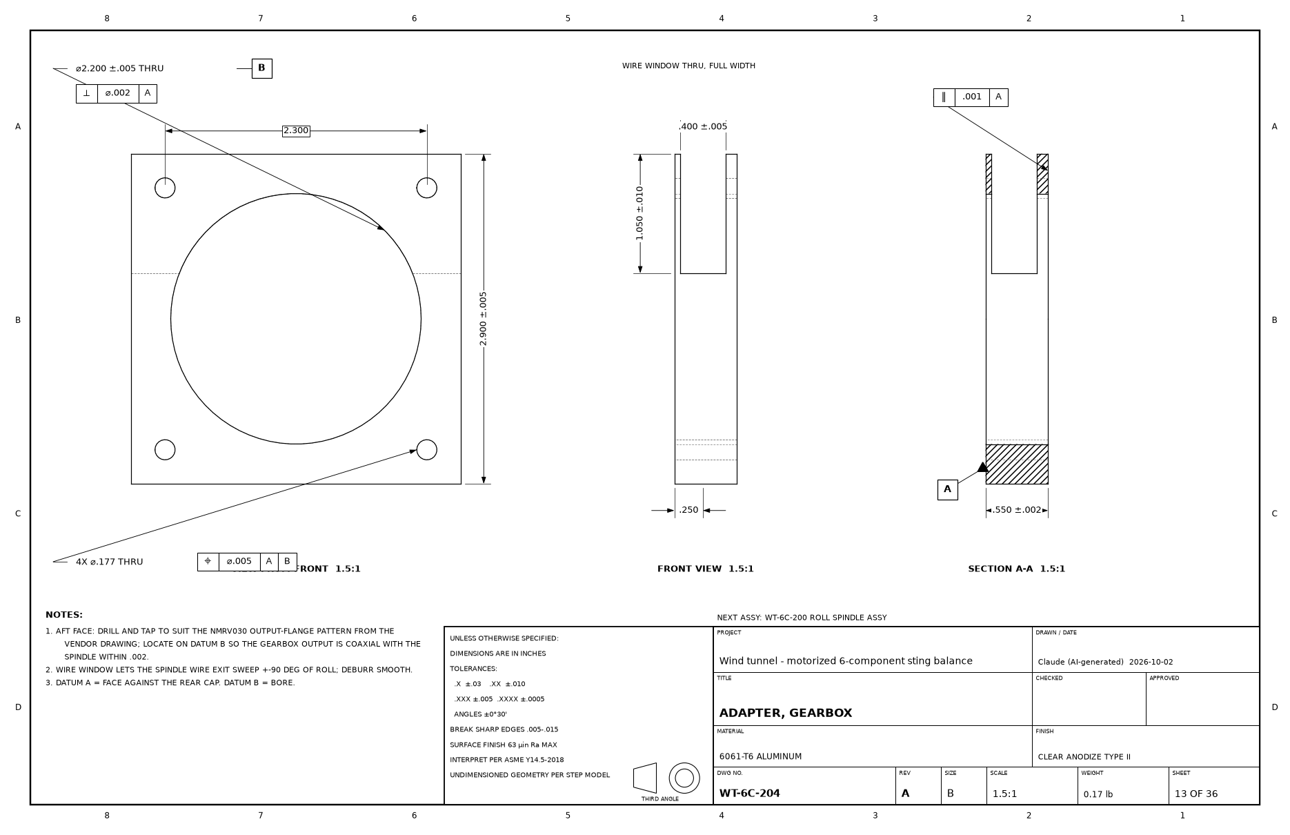 Drawing WT-6C-204