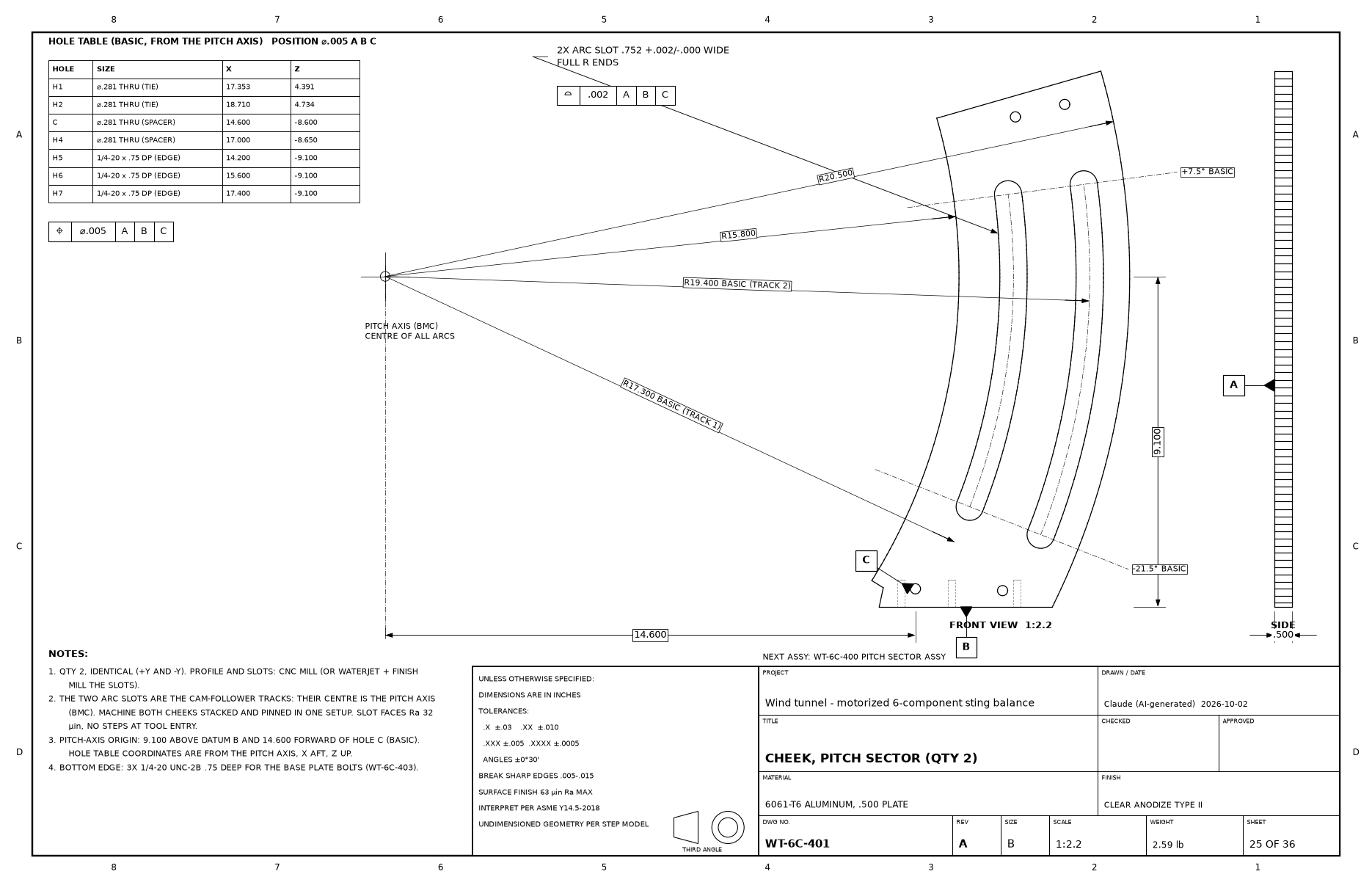Drawing WT-6C-401