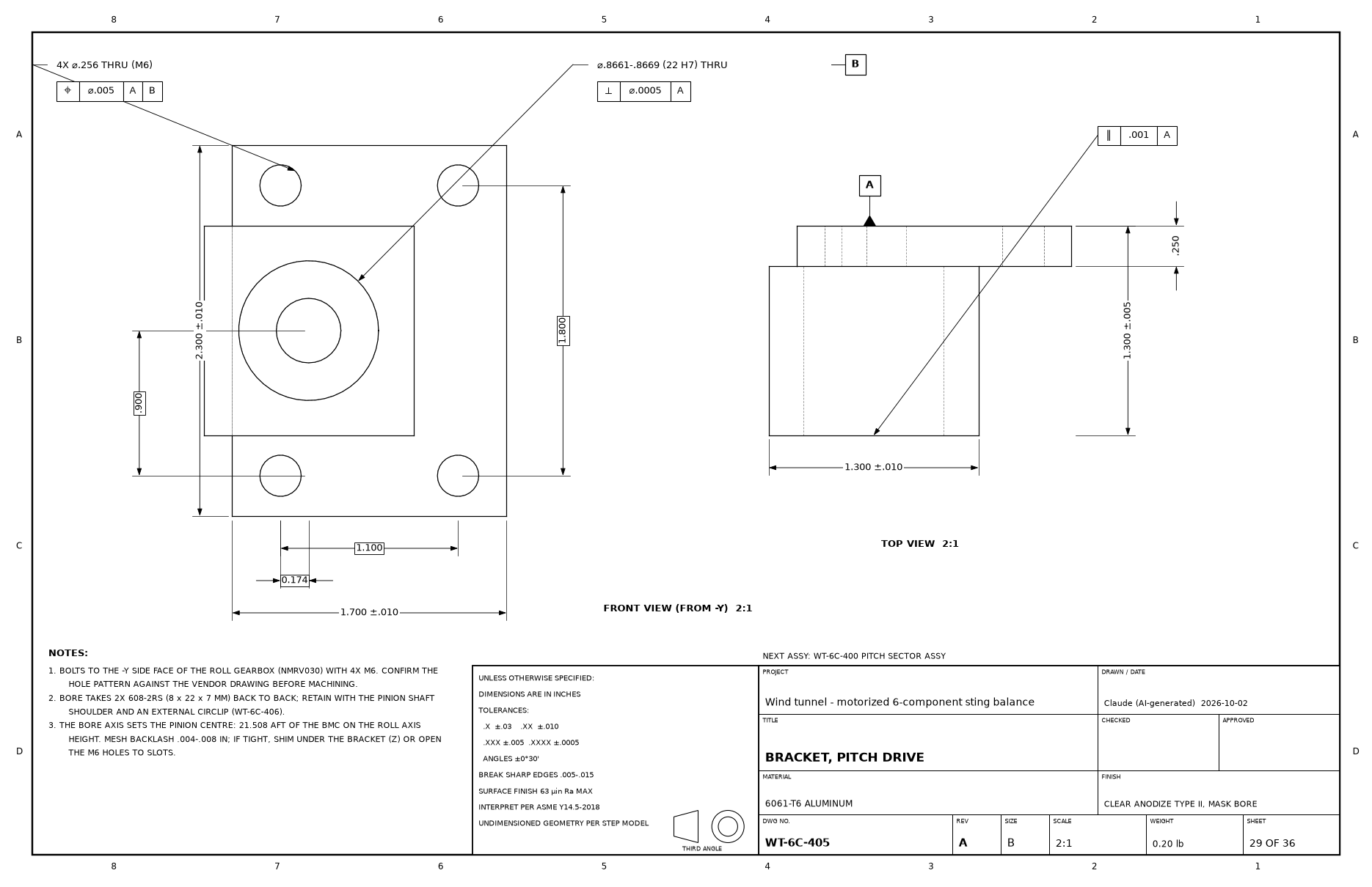Drawing WT-6C-405