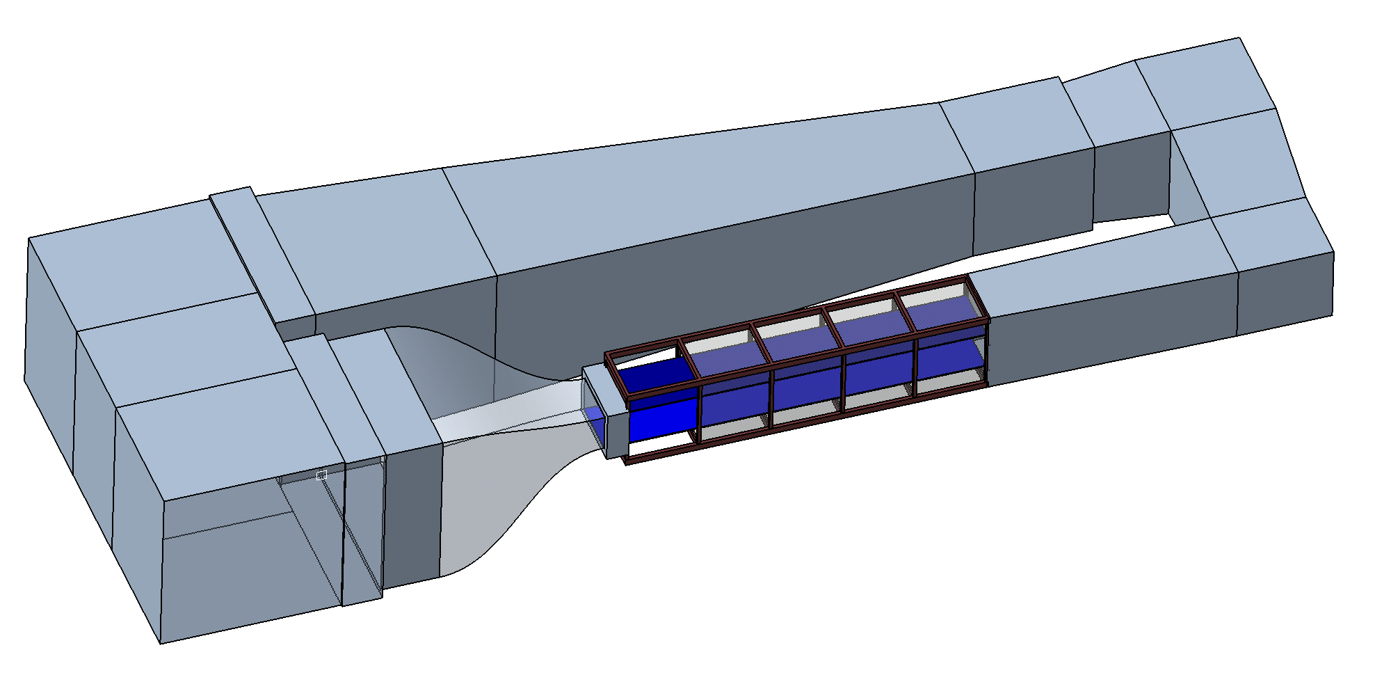 Tunnel CAD - test section and diffuser